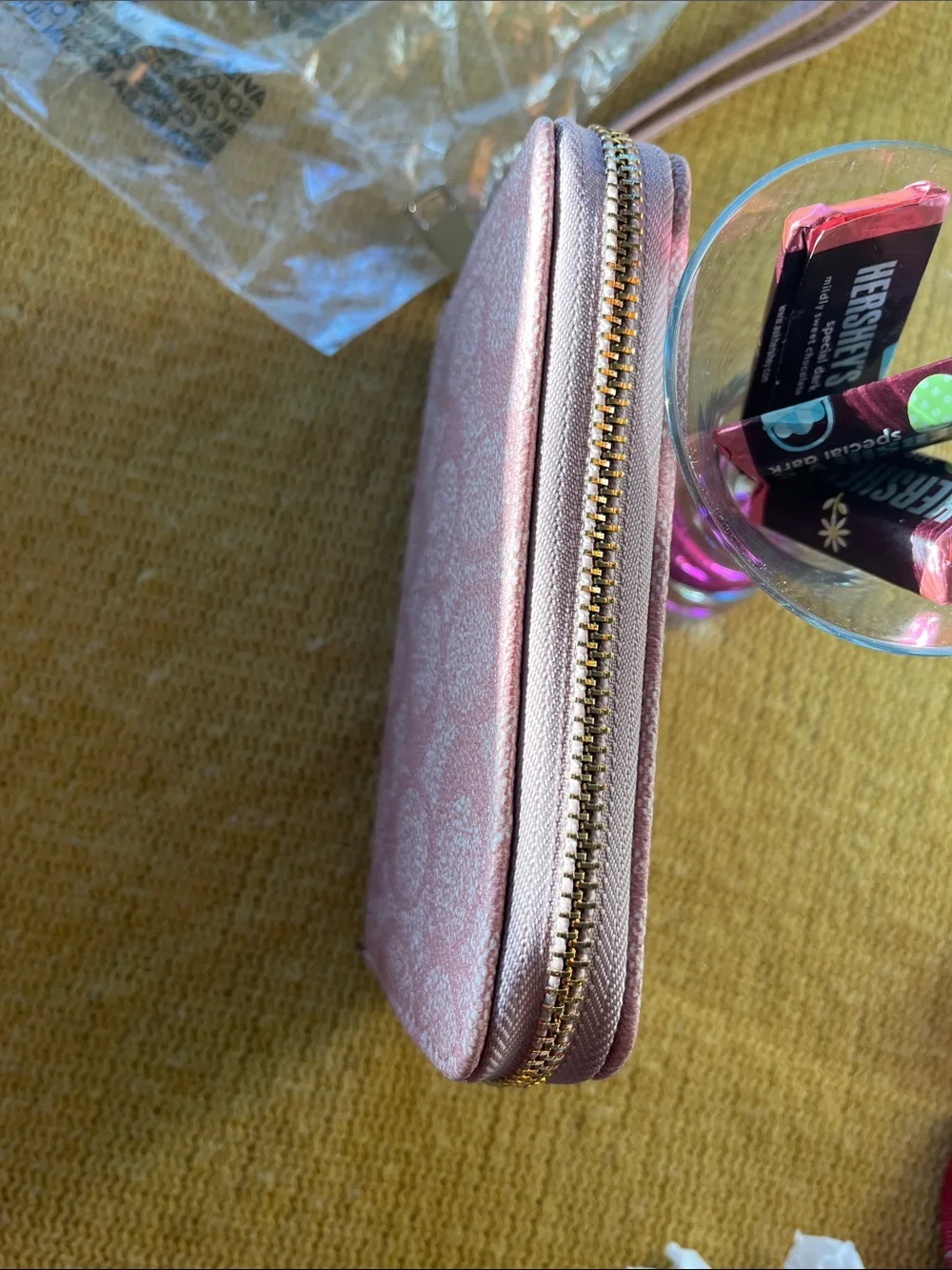 Women's Pink Wristlet Wallet